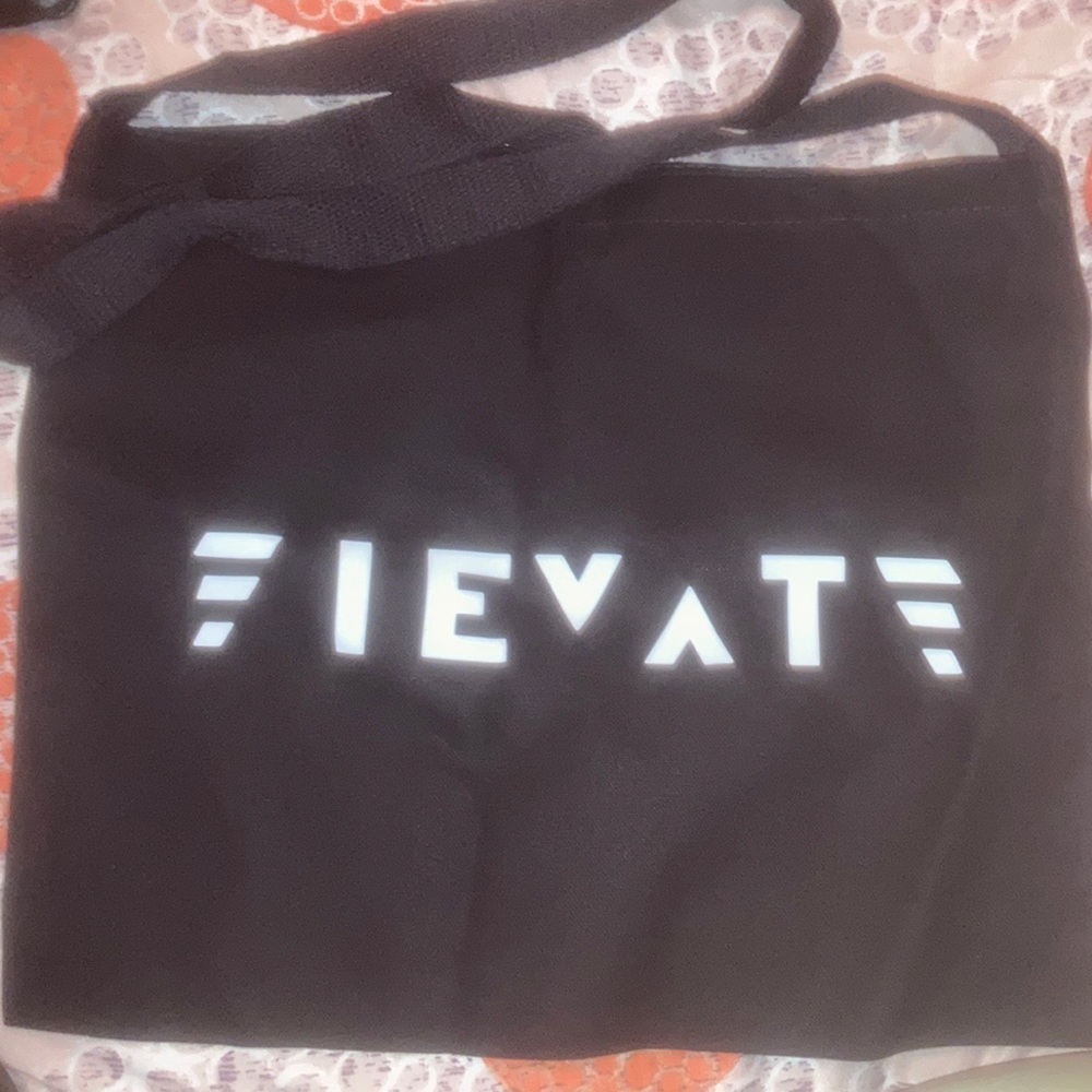 All black with white lettering